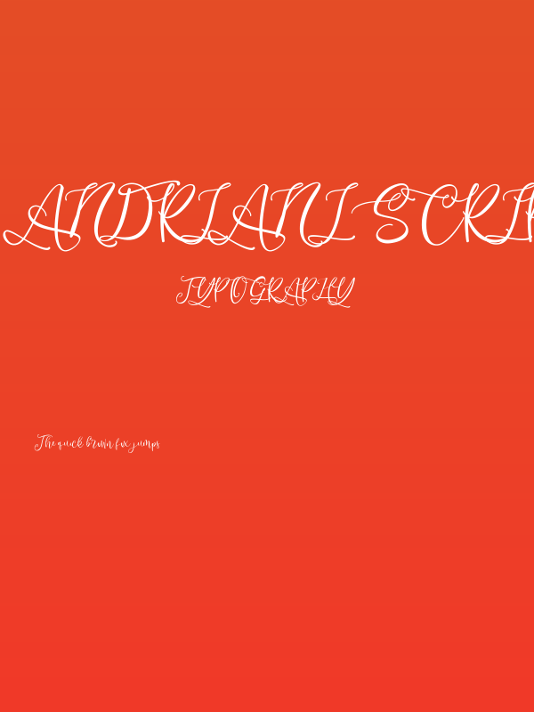 Andriani Script Poster