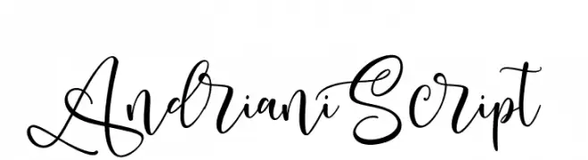 AndrianiScript  Descarca Fonturi Gratis