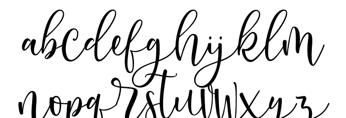 AndrianiScript Font LOWERCASE