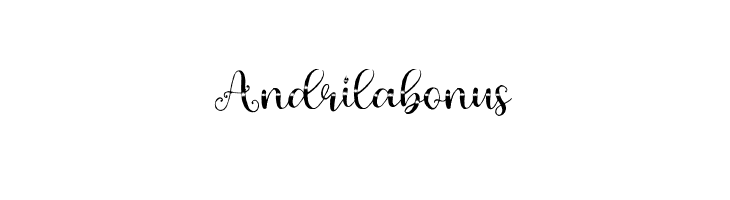 Andrilabonus  font caratteri gratis