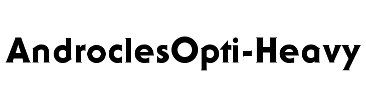 AndroclesOpti-Heavy Шрифта