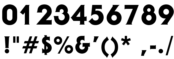 AndroclesOpti-Heavy Font OTHER CHARS