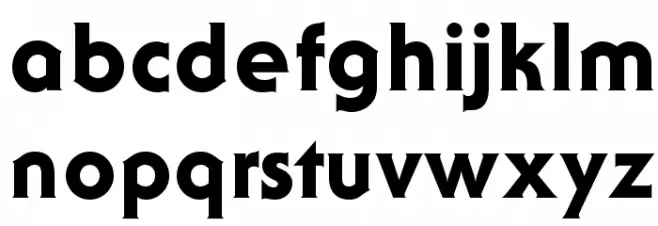 AndroclesOpti-Heavy Font LOWERCASE