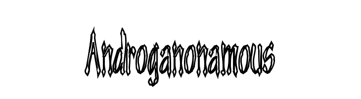 Androganonamous Font