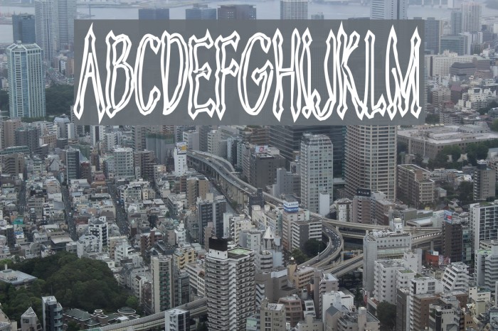 Androganonamous Font examples