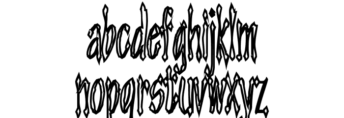 Androganonamous Font LOWERCASE