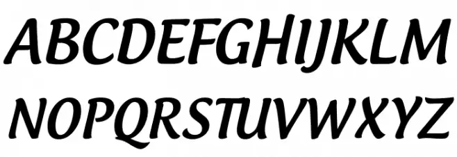 Androgyne Medium 字体 大写