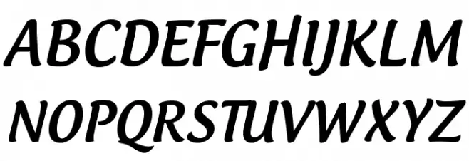 AndrogyneMedium Font Litere mari