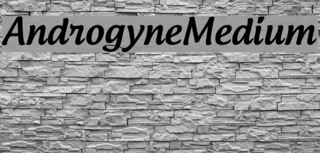AndrogyneMedium Caratteri examples