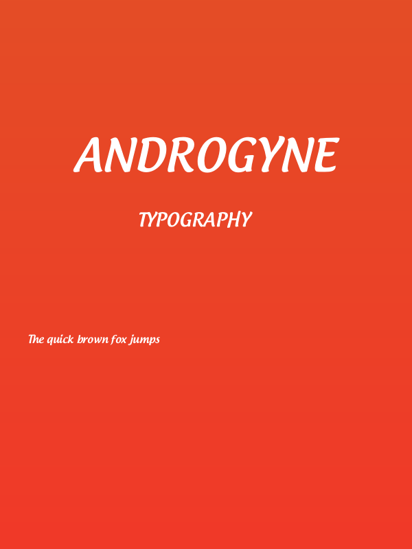 Androgyne Poster
