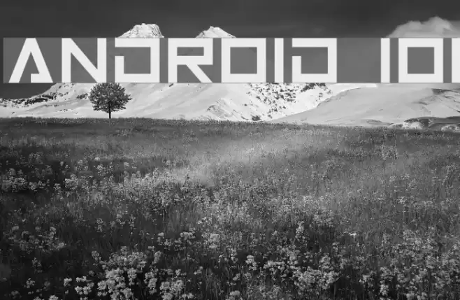 Android 101 Font examples