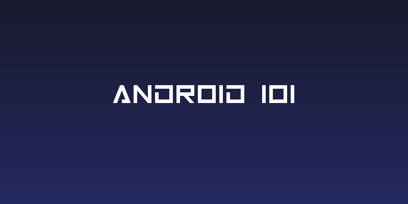 Android 101 Social Header