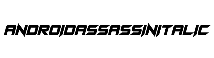 Android Assassin Italic Fonte