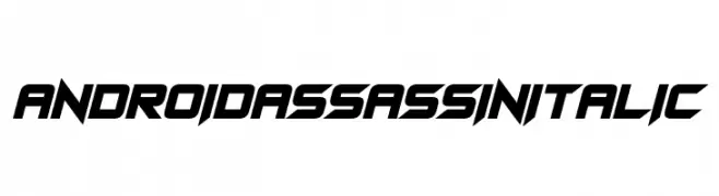Android Assassin Italic  Frei Schriftart Herunterladen