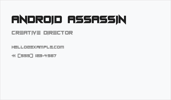 Android Assassin Business Card
