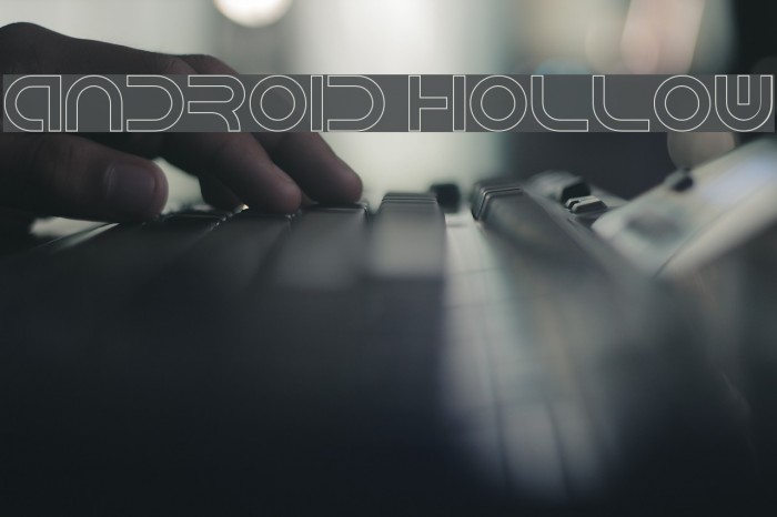 Android Hollow Font examples