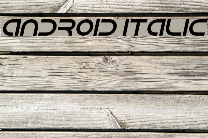 Android Italic Font examples