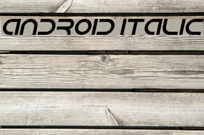 Android Italic Example 2