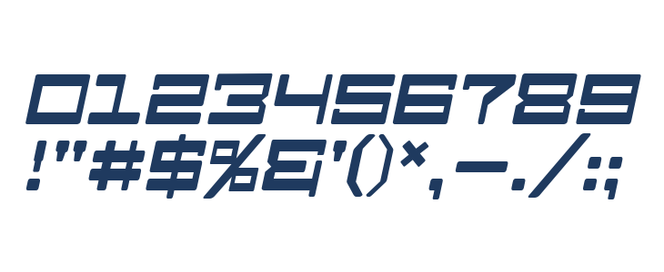 Android Nation Italic Other Characters