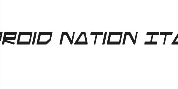 Android Nation Italic Logo