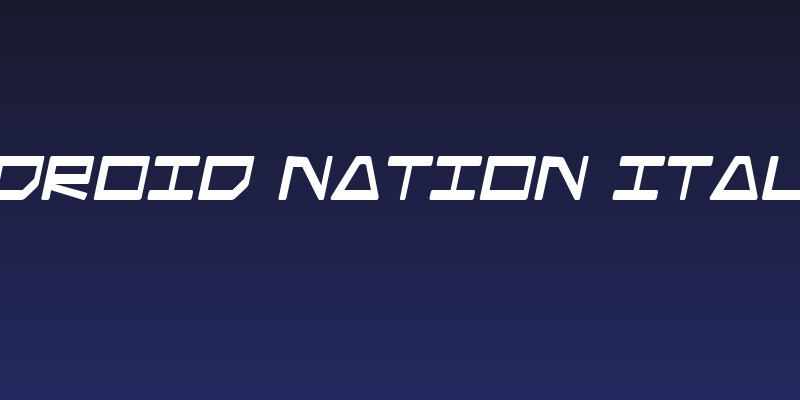 Android Nation Italic Social Header