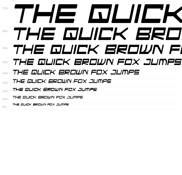 Android Nation Italic Waterfall