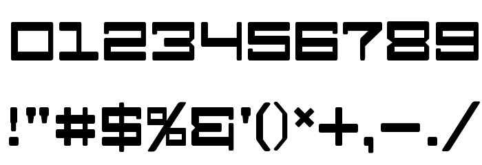 Android Nation Font OTHER CHARS