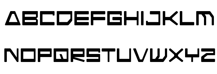 Android Nation Font LOWERCASE
