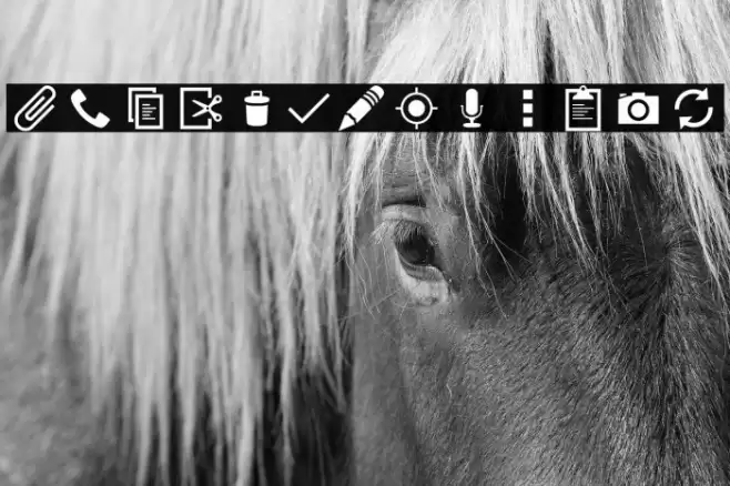 AndroidIcons Caratteri examples