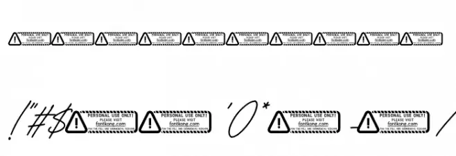 Andromecha PERSONAL USE ONLY Schriftart Anderer Schreiben