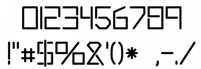 Andromeda Font OTHER CHARS