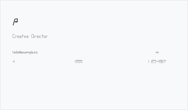 Andromeda Business Card