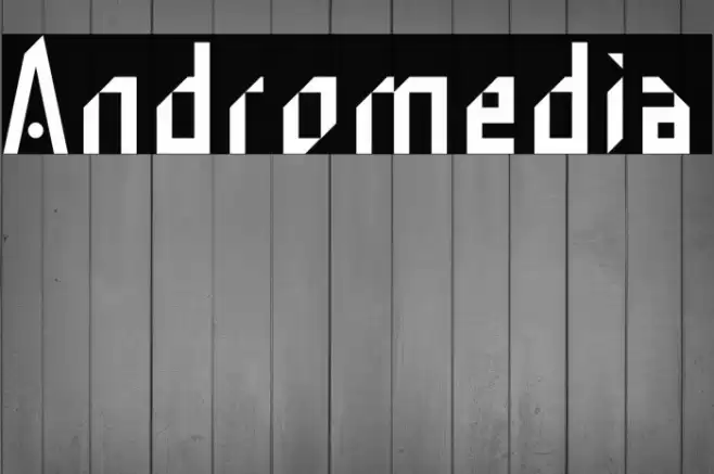 Andromedia Font examples