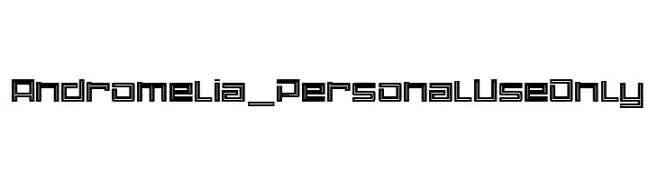 Andromelia_PersonalUseOnly  لخطوط تنزيل