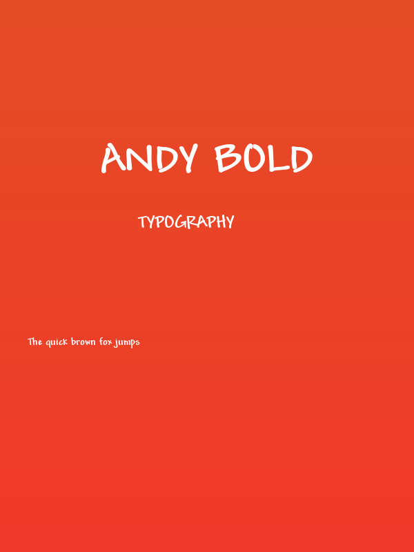 Andy Bold Poster