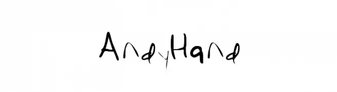AndyHand  Frei Schriftart Herunterladen