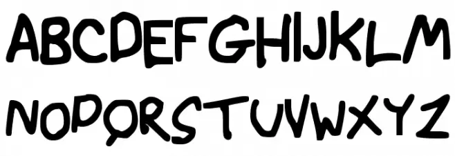 AndyScript Font Litere mari