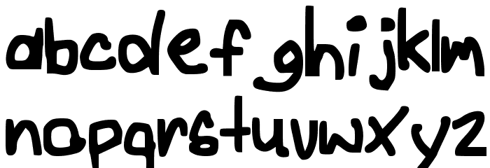 AndyScript Font LOWERCASE