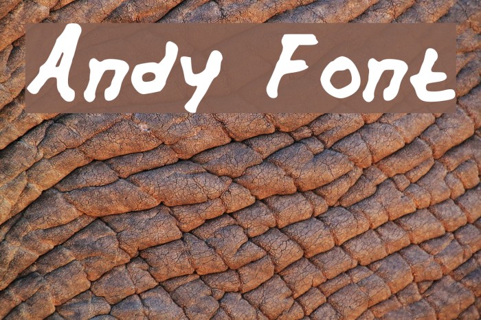 Andy Font examples