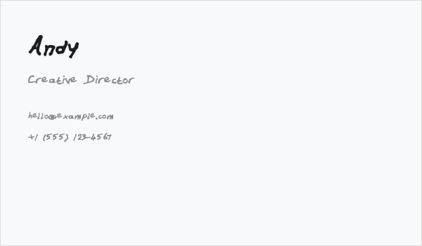 Andy Business Card
