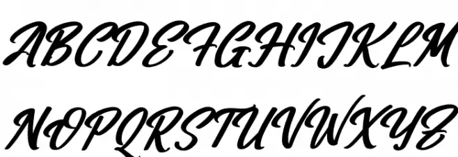 Andylante Jhondyle Italic 字体 大写