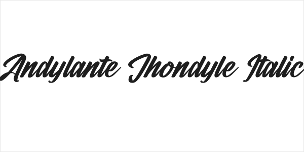 Andylante Jhondyle Italic Logo
