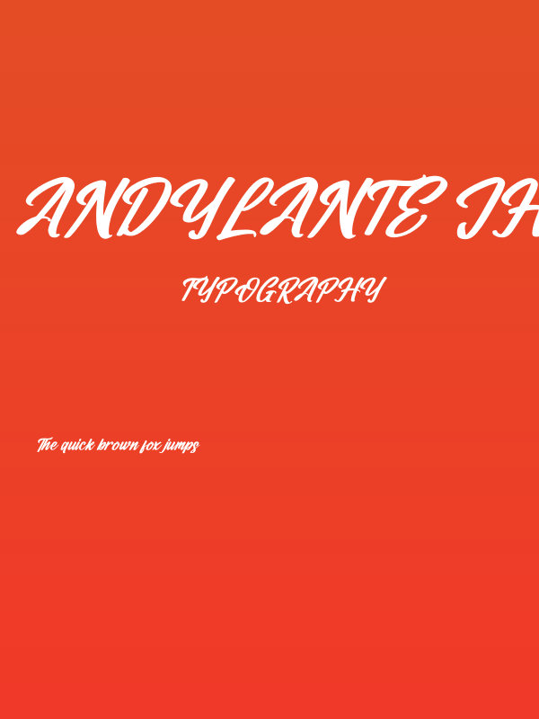 Andylante Jhondyle Italic Poster