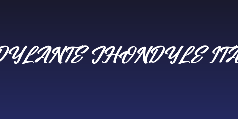 Andylante Jhondyle Italic Social Header