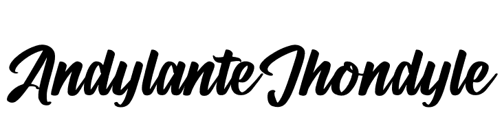 Andylante Jhondyle  font caratteri gratis