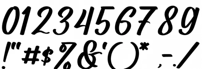 Andylante Jhondyle Font OTHER CHARS