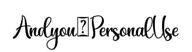 Andyou - Personal Use  لخطوط تنزيل