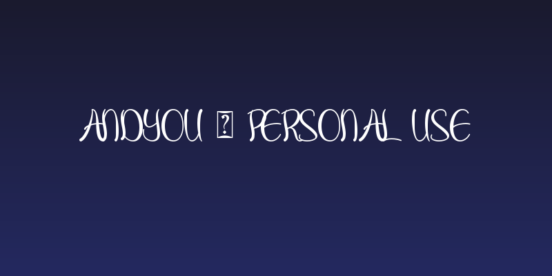 Andyou - Personal Use Social Header