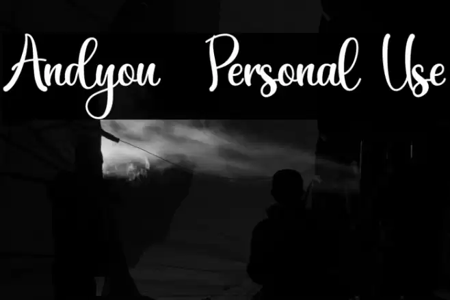 Andyou - Personal Use Font examples