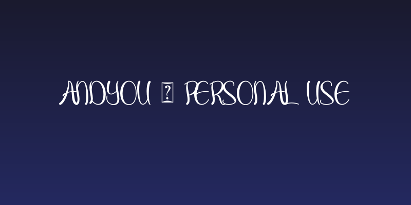 Andyou - Personal Use Social Header